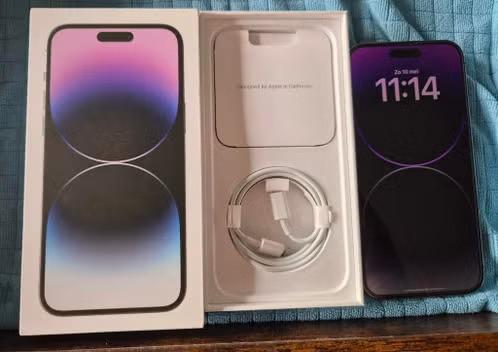 Apple iPhone 14 Pro Max, Telecommunicatie, Mobiele telefoons | Apple iPhone, Ophalen, 128 GB, Paars, Zo goed als nieuw