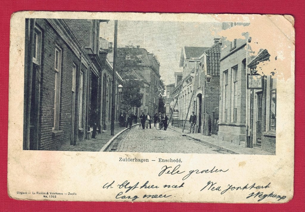 Enschede - Zuiderhagen - 1903 - (pst.st. Enschede + Enkh.), Ophalen of Verzenden, Voor 1920, Gelopen, Overijssel