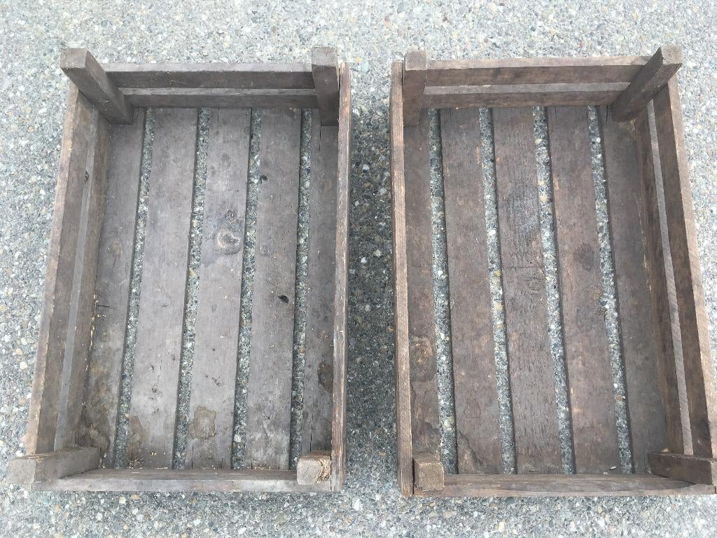 Houten aardappelkistjes, Ophalen of Verzenden