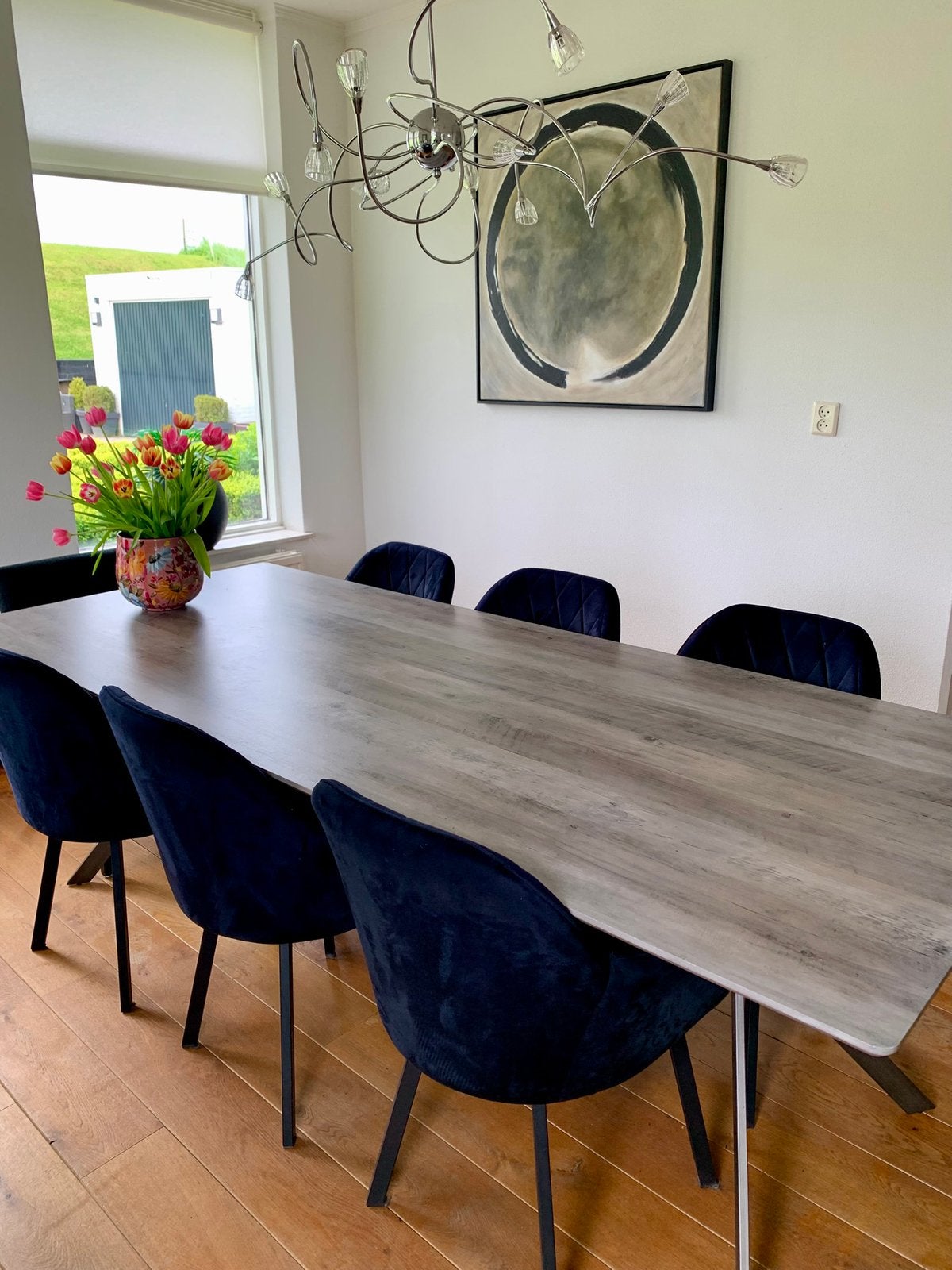 Pronto eettafel. L240-B100-H76, Ophalen, Zo goed als nieuw, Rechthoekig, 50 tot 100 cm