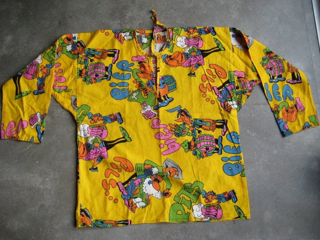 Bonte kiel met pils , bier , maat 7 is ca maat s, Kleding | Heren, Carnavalskleding en Feestkleding, Carnaval, Ophalen of Verzenden