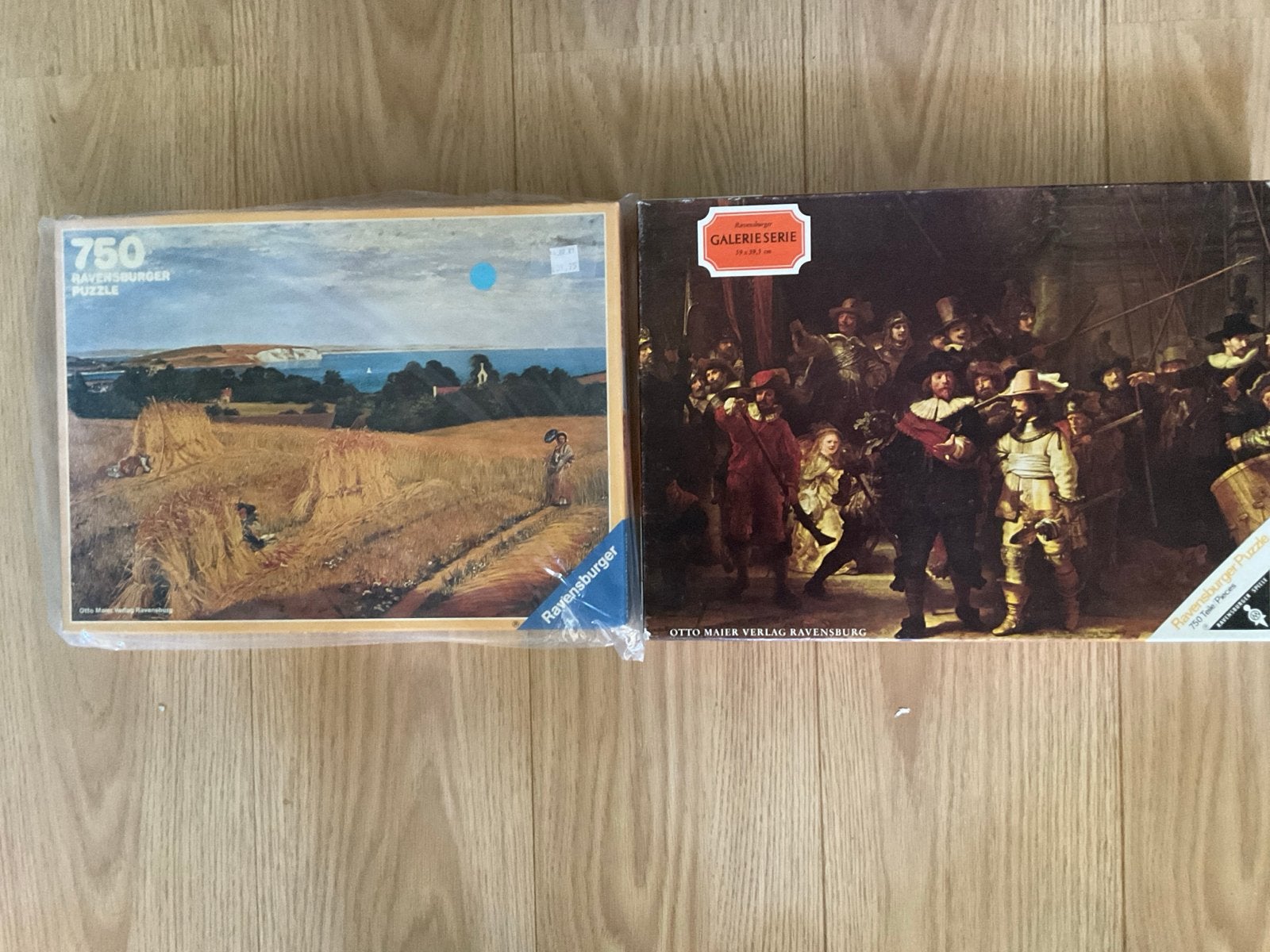 Ravensburger puzzels 750 stukjes: Van Gogh & Rembrandt, Ophalen of Verzenden, 500 t/m 1500 stukjes, Gebruikt, Legpuzzel