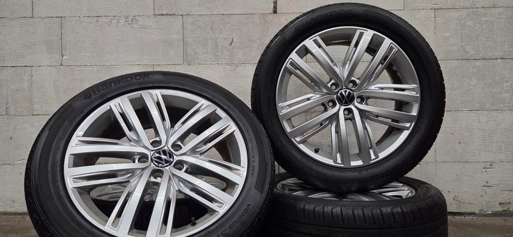 19" VW Tiguan 5N Tayron Kodiaq originele velgen zomerbanden, 19 inch, Gebruikt, Banden en Velgen, Ophalen of Verzenden
