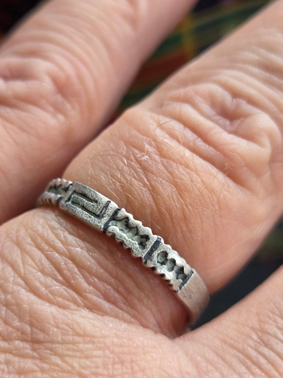 Zilveren 9.25 Ribbel Ring Maat 19, 19 tot 20, Ophalen of Verzenden, Zo goed als nieuw, Dame of Heer