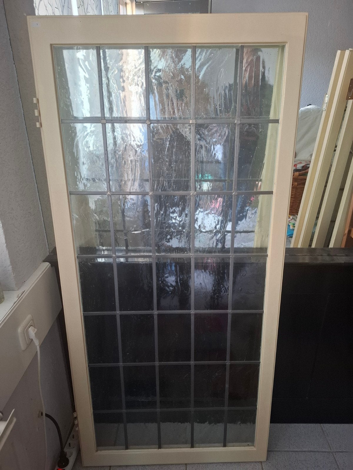 Glas-in-lood voorzetramen, Ophalen, Gebruikt, Minder dan 80 cm, Glas in lood