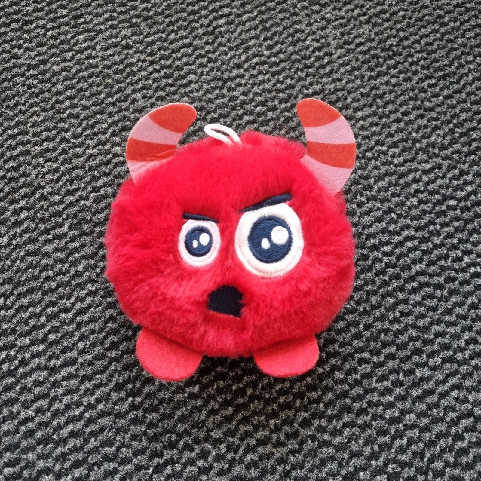Rode Davitamon monster knuffel rood, Ophalen of Verzenden, Overige typen