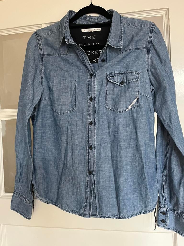 Vanilia blouse, Kleding | Dames, Ophalen of Verzenden, Zo goed als nieuw, Maat 38/40 (M), Blauw