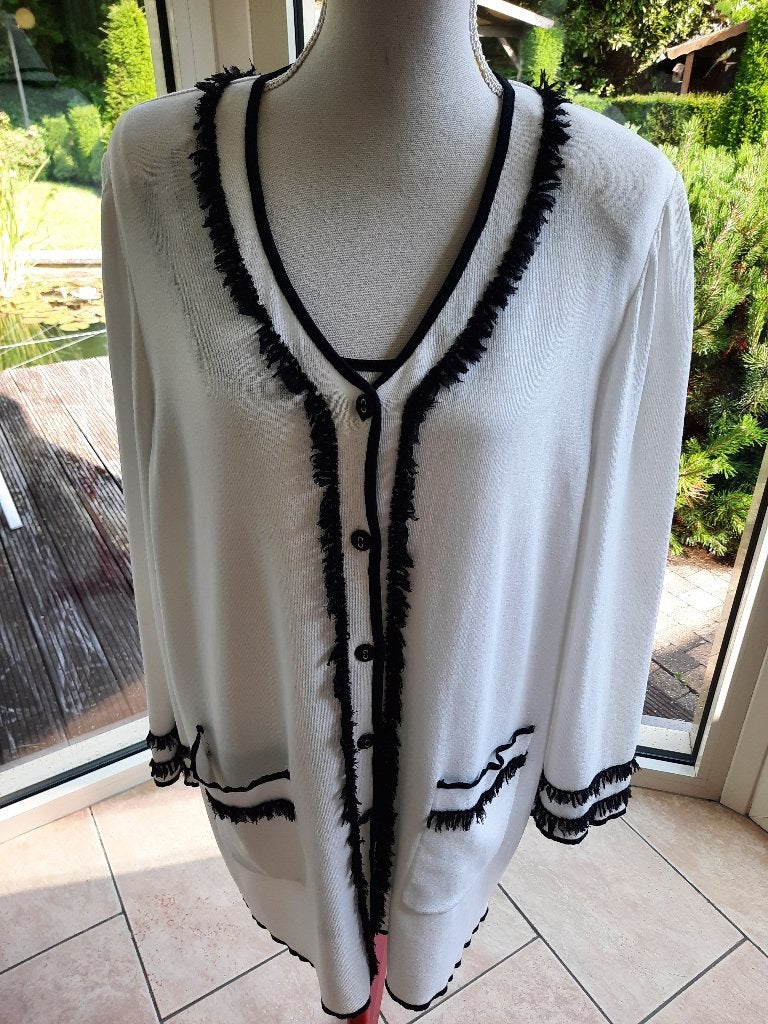 Stijlvol set - top met vest STIZZOLI - XL/XXL, Kleding | Dames, Verzenden, Wit, Maat 46/48 (XL) of groter, Zo goed als nieuw