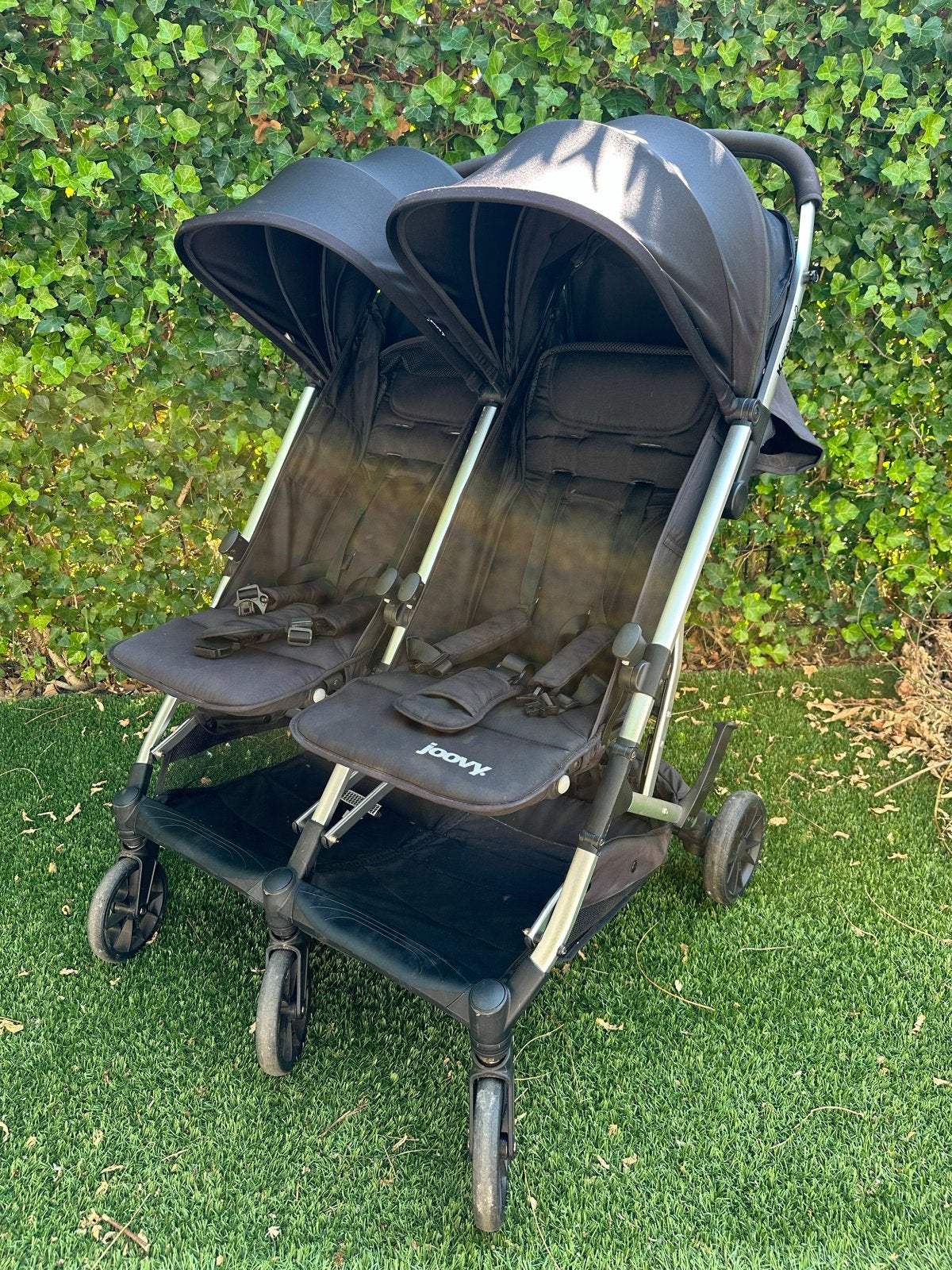Joovy Kooper X2 Duowagen - Zwart, Kinderen en Baby's, Gebruikt, Duowagen, Ophalen, Kinderwagen