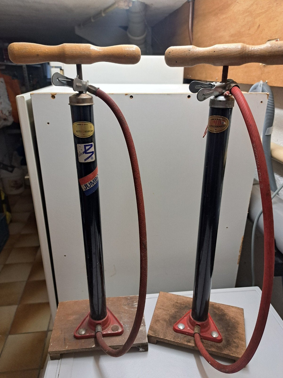 fietspomp 2 stuks merk jumbo, Ophalen of Verzenden, Gebruikt