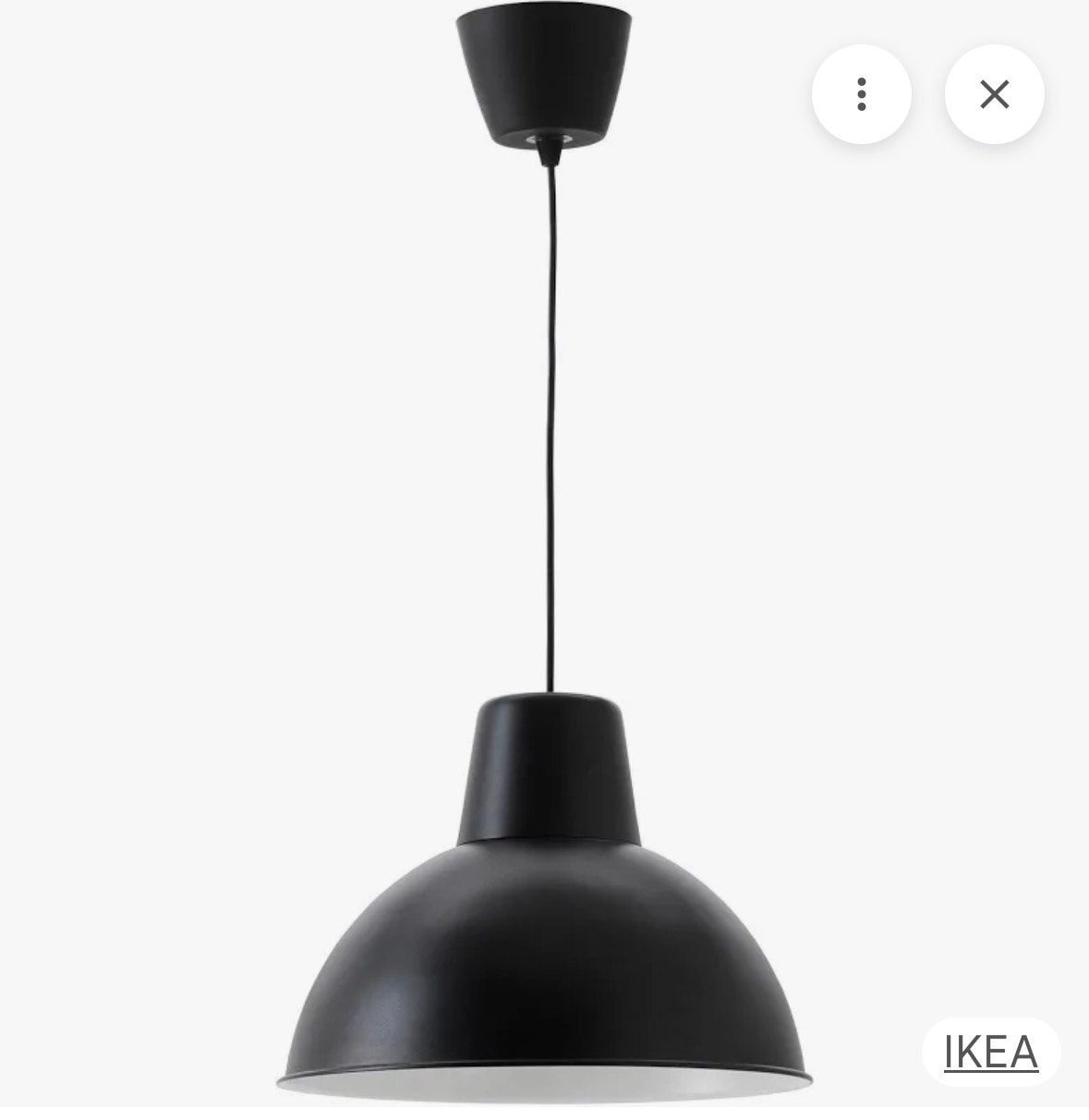 Hanglamp zwart 38cm Skurup (ongebruikt), Ophalen of Verzenden, Nieuw, Metaal, E27 (groot)