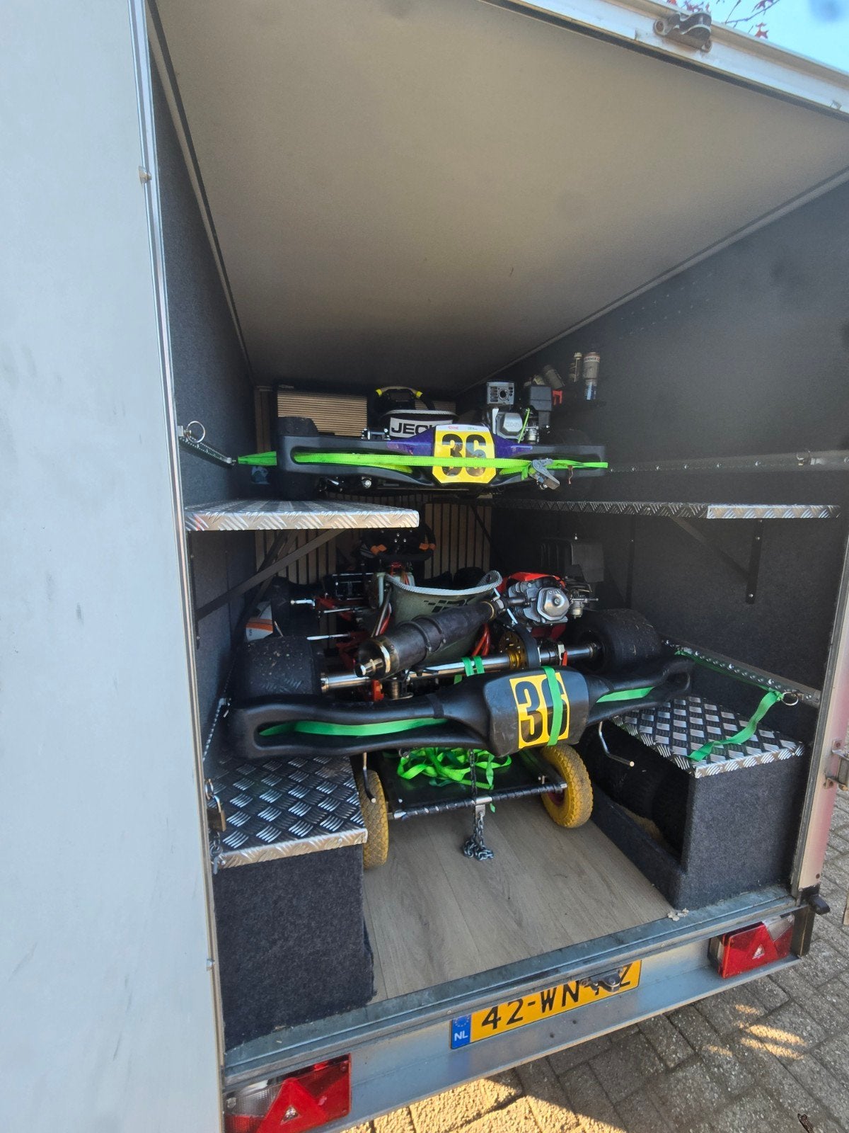 Professionele Karttrailer - 300 x 155 x 185, Ophalen, Zo goed als nieuw