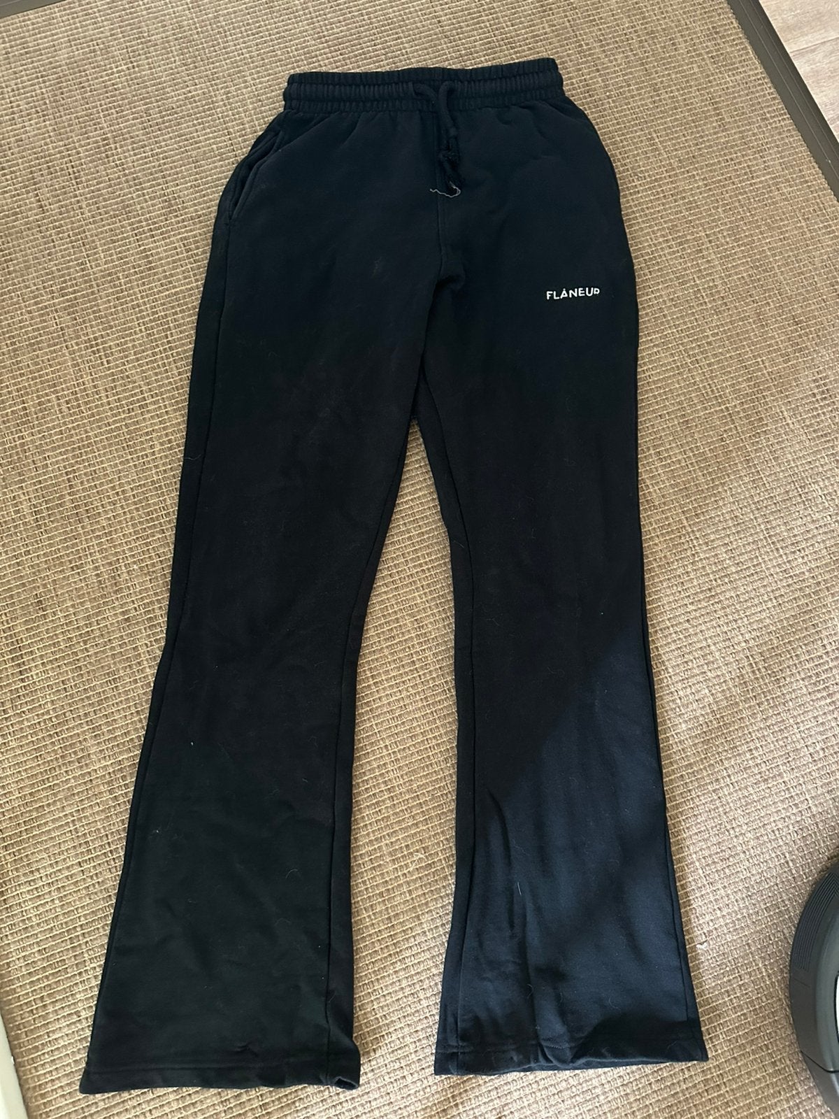 Flaneur broek met schade, Maat 38/40 (M), Zwart, Ophalen of Verzenden, Lang