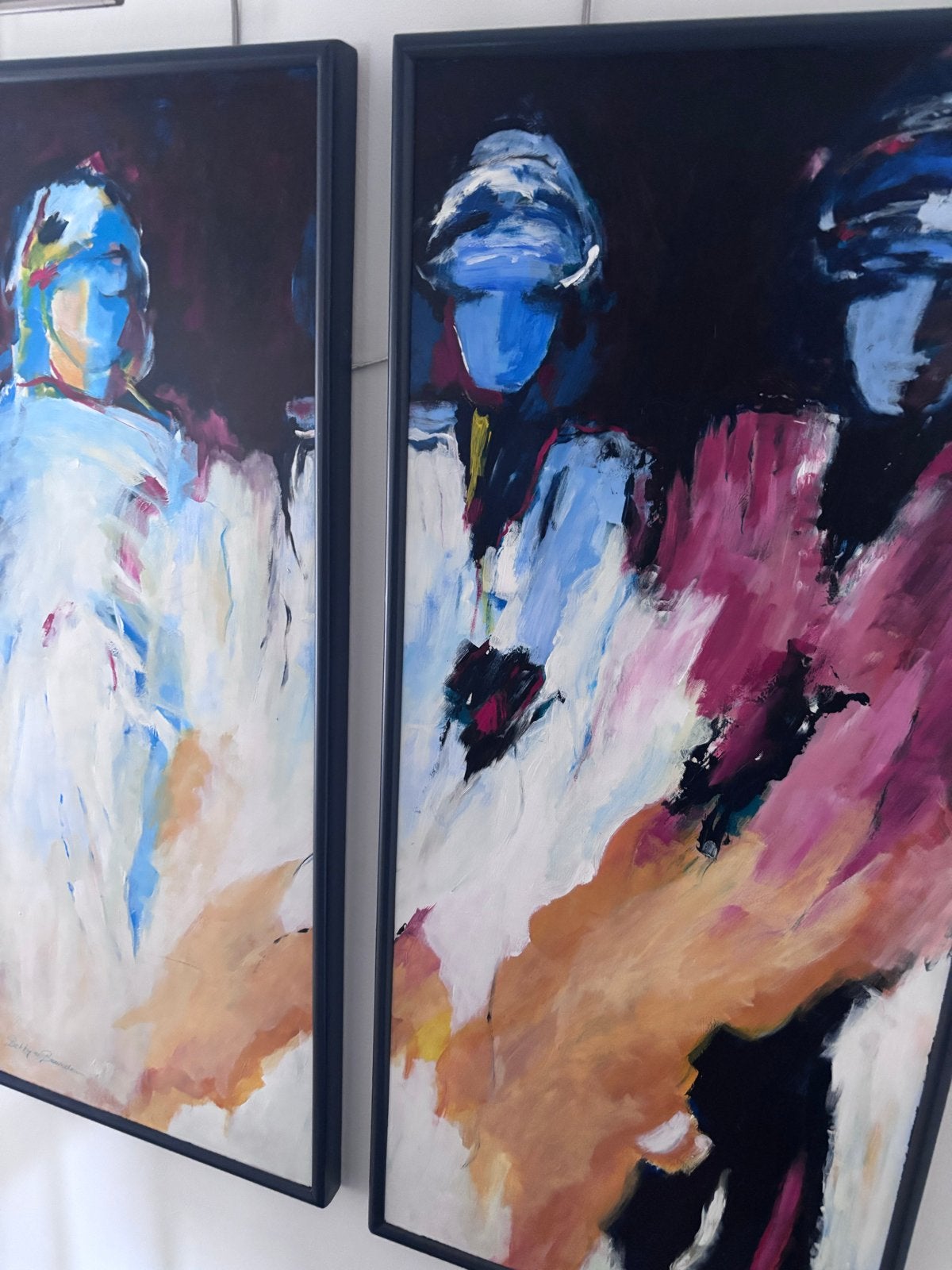 Abstracte schilderijen van Betty van Beurden, Antiek en Kunst, Ophalen
