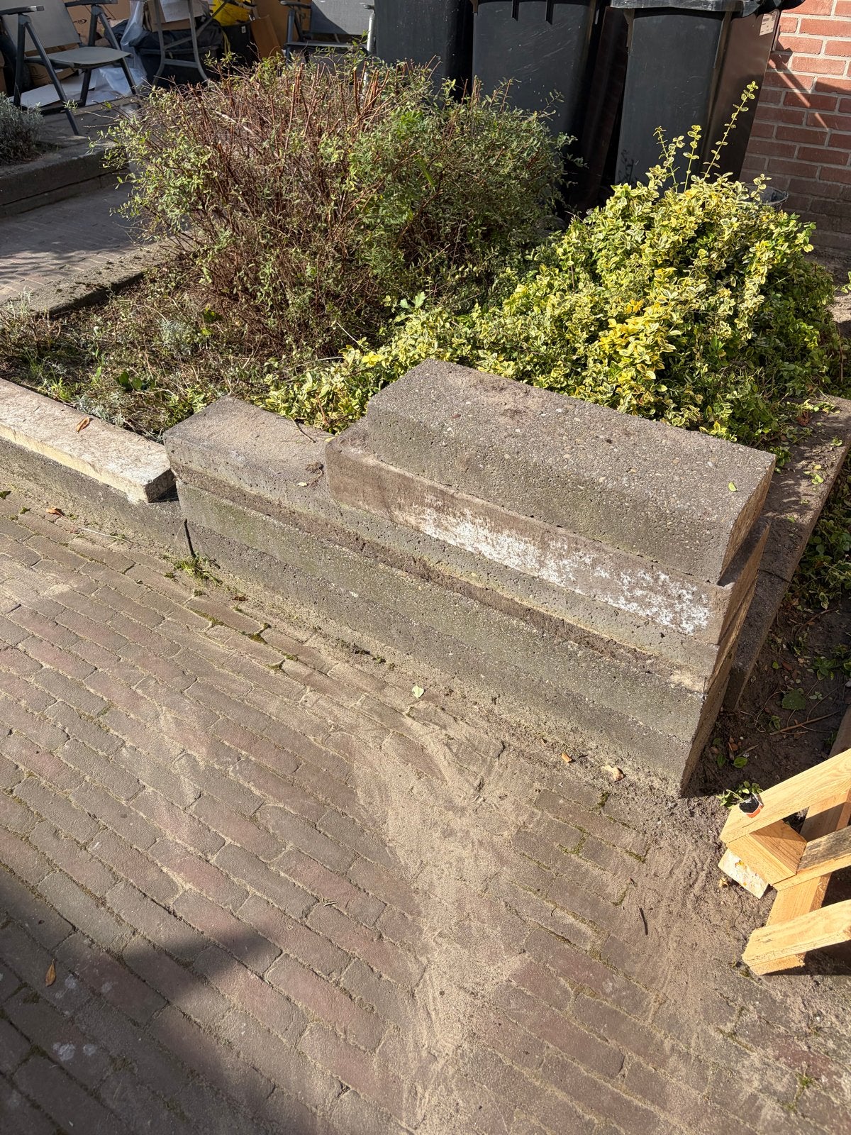 Betonbanden 120x20x11, 28 stuks, Tuin en Terras, Ophalen, Gebruikt, Overige typen, Minder dan 5 m²
