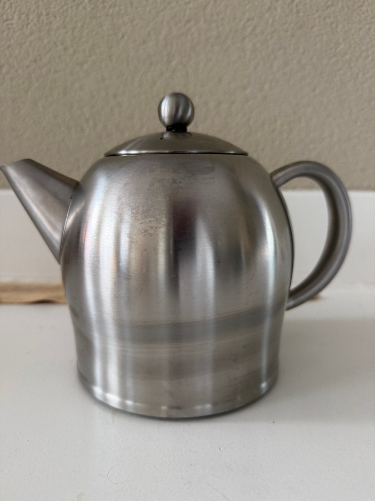 Bredemeijer Minuet Theepot 1.0L met theezeef, Theepot/fluitketel, Gebruikt, Bredemeijer, Zilver
