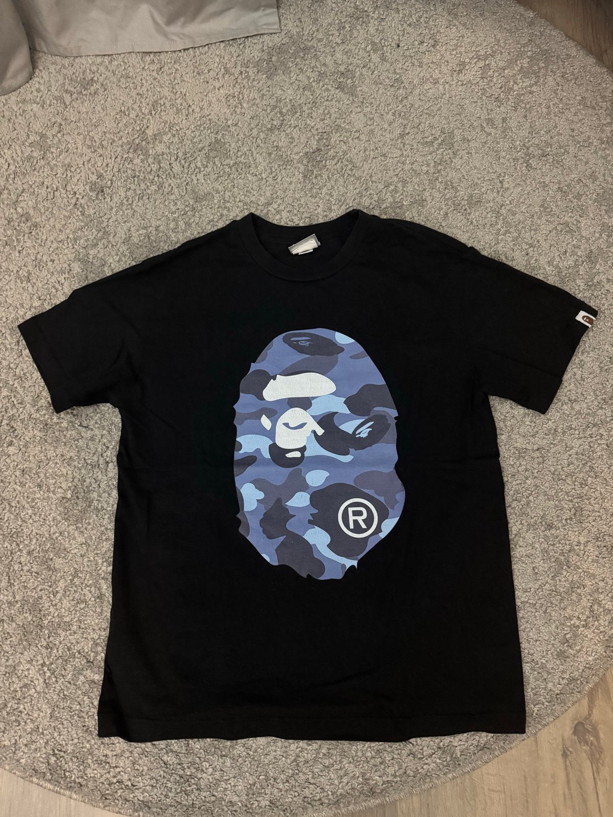 A Bathing Ape BAPE Camo Head T-shirt Zwart Maat S, Verzenden, Zo goed als nieuw, Maat 46 (S) of kleiner, Zwart
