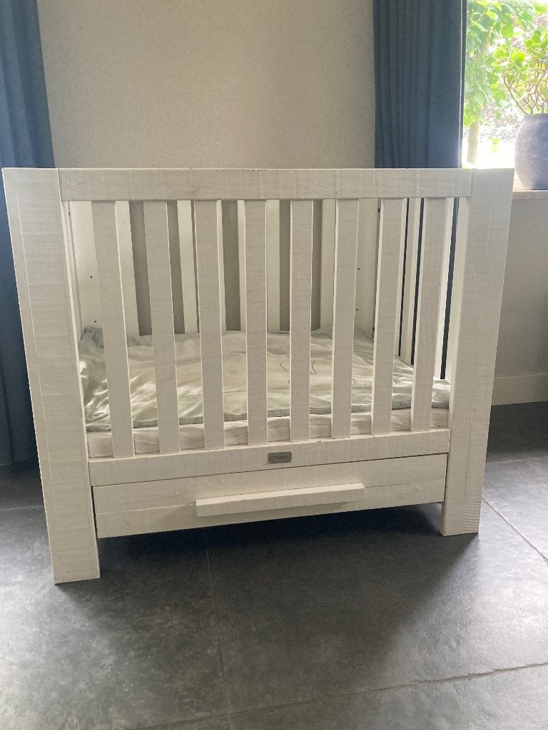 Box Coming Kids Salty Wit incl matras en boxkleed, Ophalen, Gebruikt, Boxkleed
