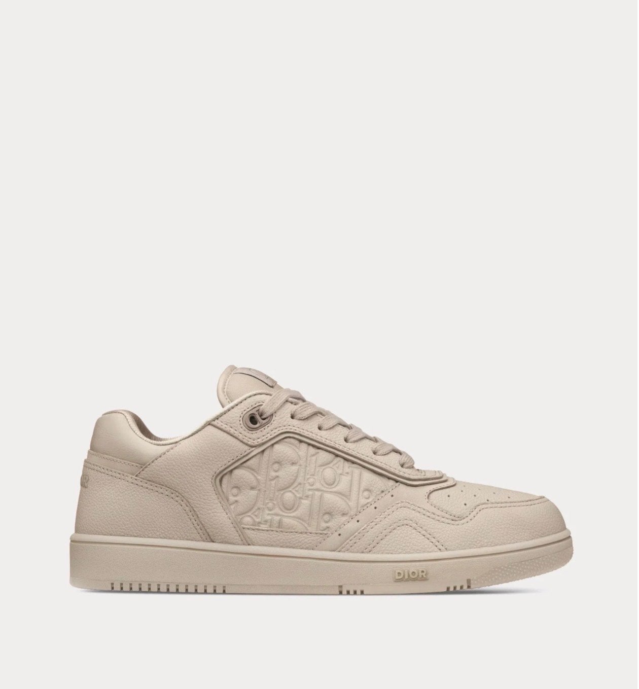 Dior B27 Beige Grained Calfskin Sneakers - Maat 42, Ophalen of Verzenden, Zo goed als nieuw, Overige kleuren, Sneakers of Gympen