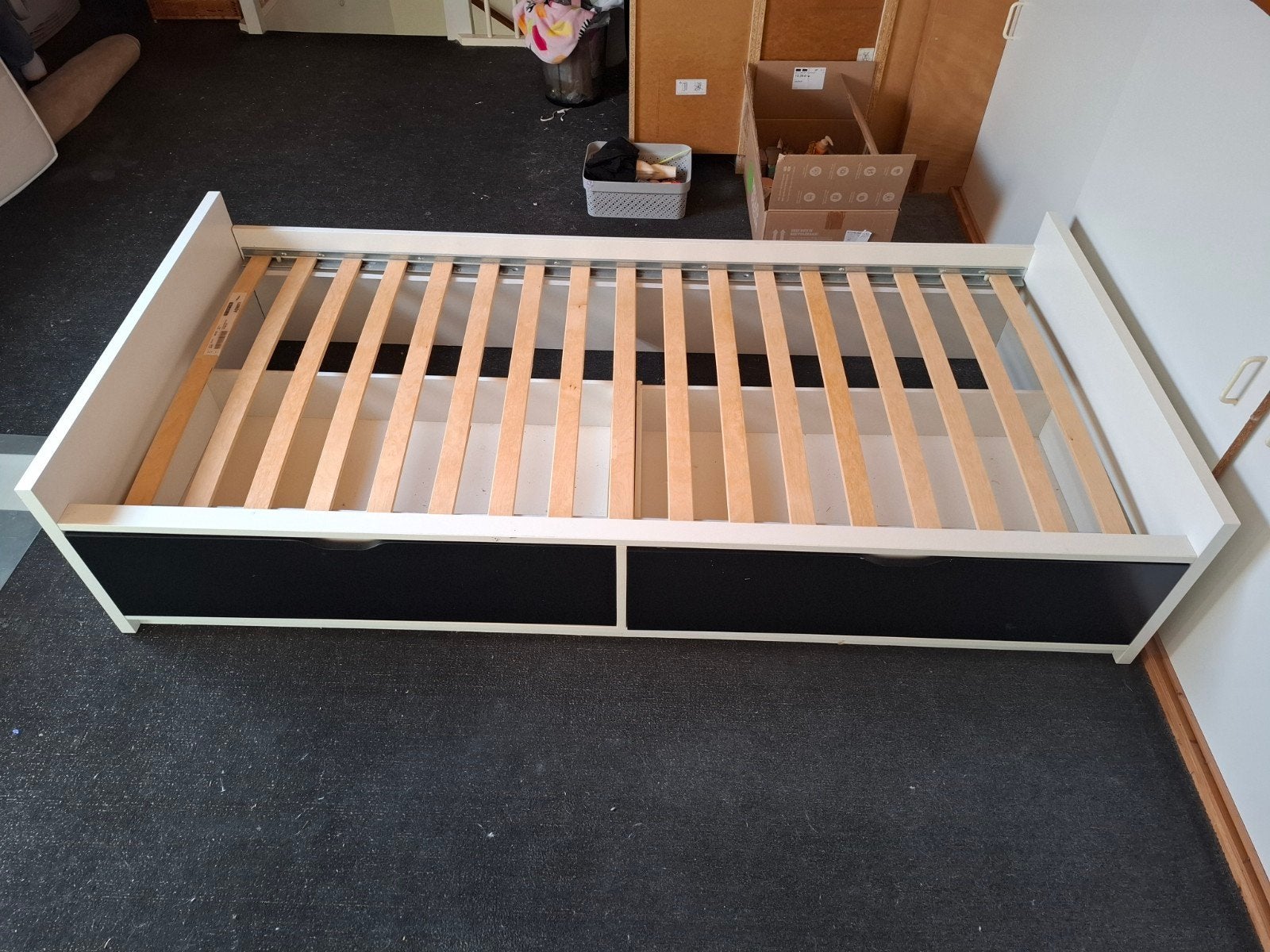 IKEA bed 90x200 met lades, Huis en Inrichting, Ophalen, Gebruikt, 90 cm, Eenpersoons