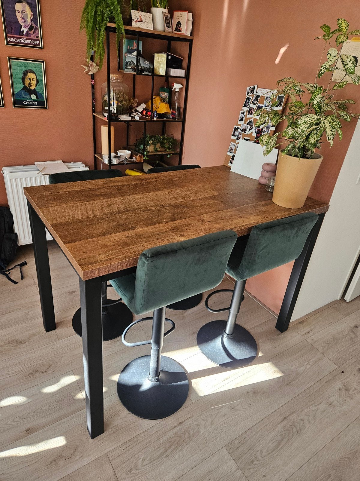 Trevisio hoge eettafel / bartafel, Huis en Inrichting, Tafels | Eettafels, Zo goed als nieuw, 50 tot 100 cm, 100 tot 150 cm, Vier personen