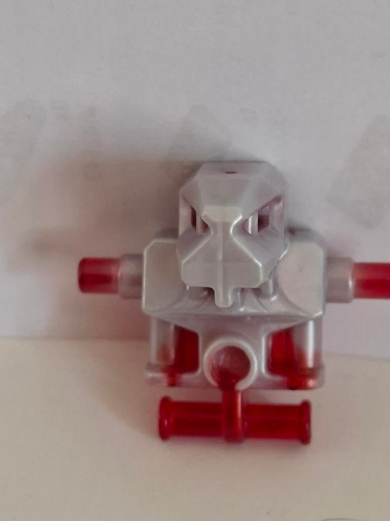 Lego Bionicle Torso Onderdeel Zilver Rood, Ophalen of Verzenden, Gebruikt, Losse stenen, Lego