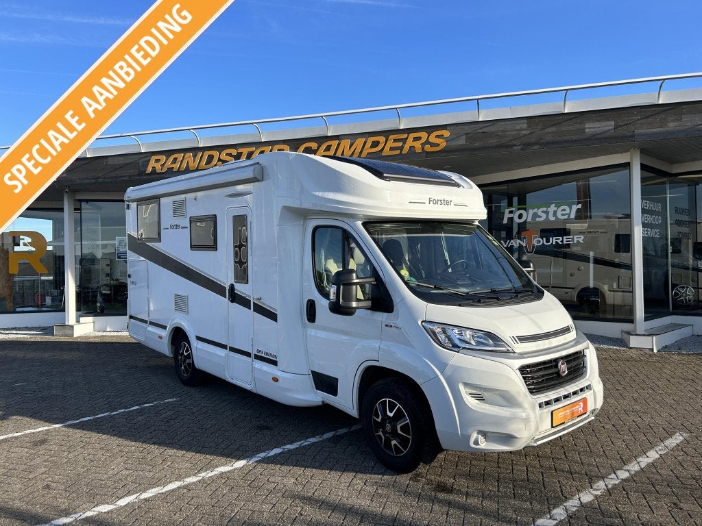 Te koop Forster camper Automaat, Airco, zonnepaneel en LMV., Caravans en Kamperen, Ringverwarming, Fiat, 6 tot 7 meter, Diesel