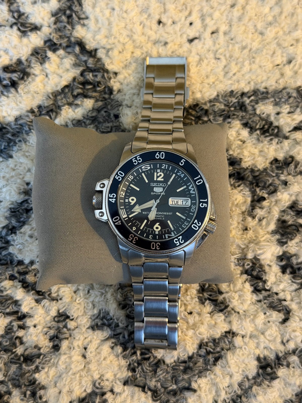 Seiko 5 Sports SKZ209J1 Polshorloge - Gebruikt, Ophalen, Seiko, Gebruikt, Staal