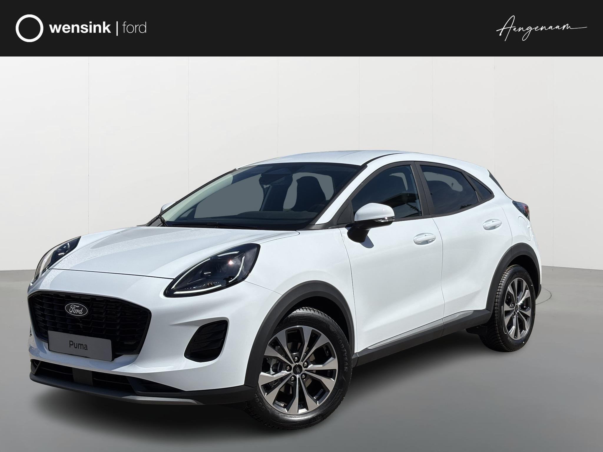 Ford Puma 1.0 EcoBoost Hybrid Titanium | Achteruitrijcamera, Auto's, Puma, Wit, Bedrijf, Handgeschakeld