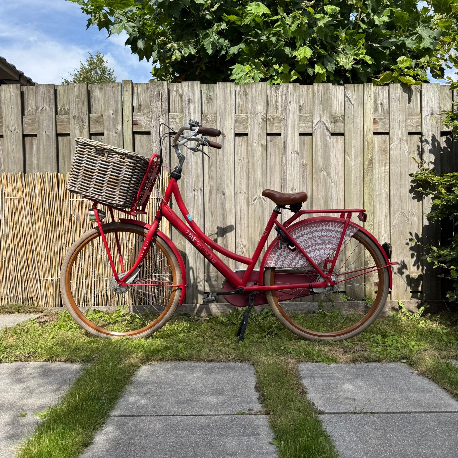 Lief cortina fiets 28 inch incl mand voorop, 56 cm of meer, Ophalen, Zo goed als nieuw, Versnellingen