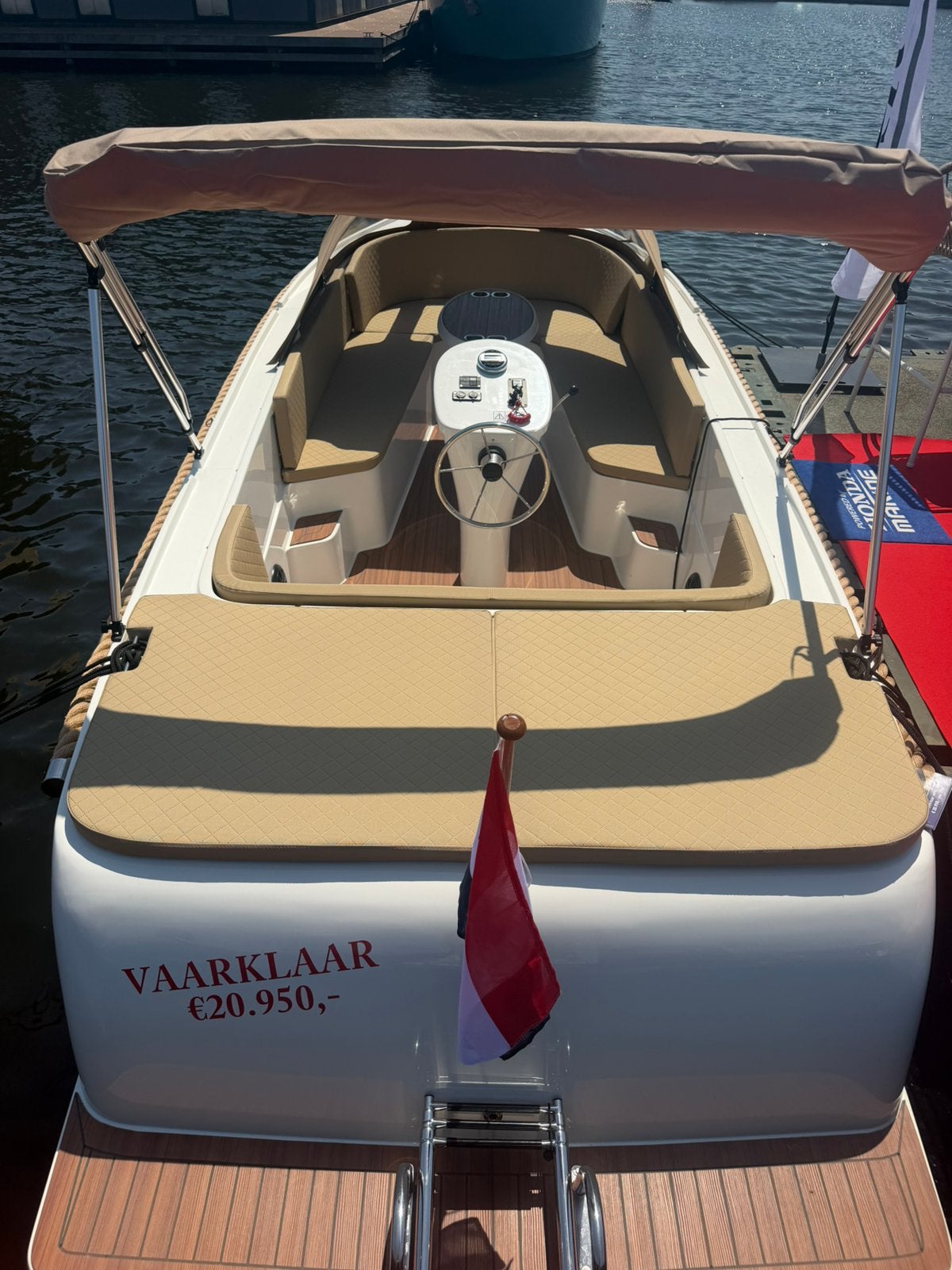 Maassloep 590 Honda 20pk 4takt full opties! Nieuw, Watersport en Boten, Sloepen, Ophalen, Zo goed als nieuw, Maassloep, Elektrische start