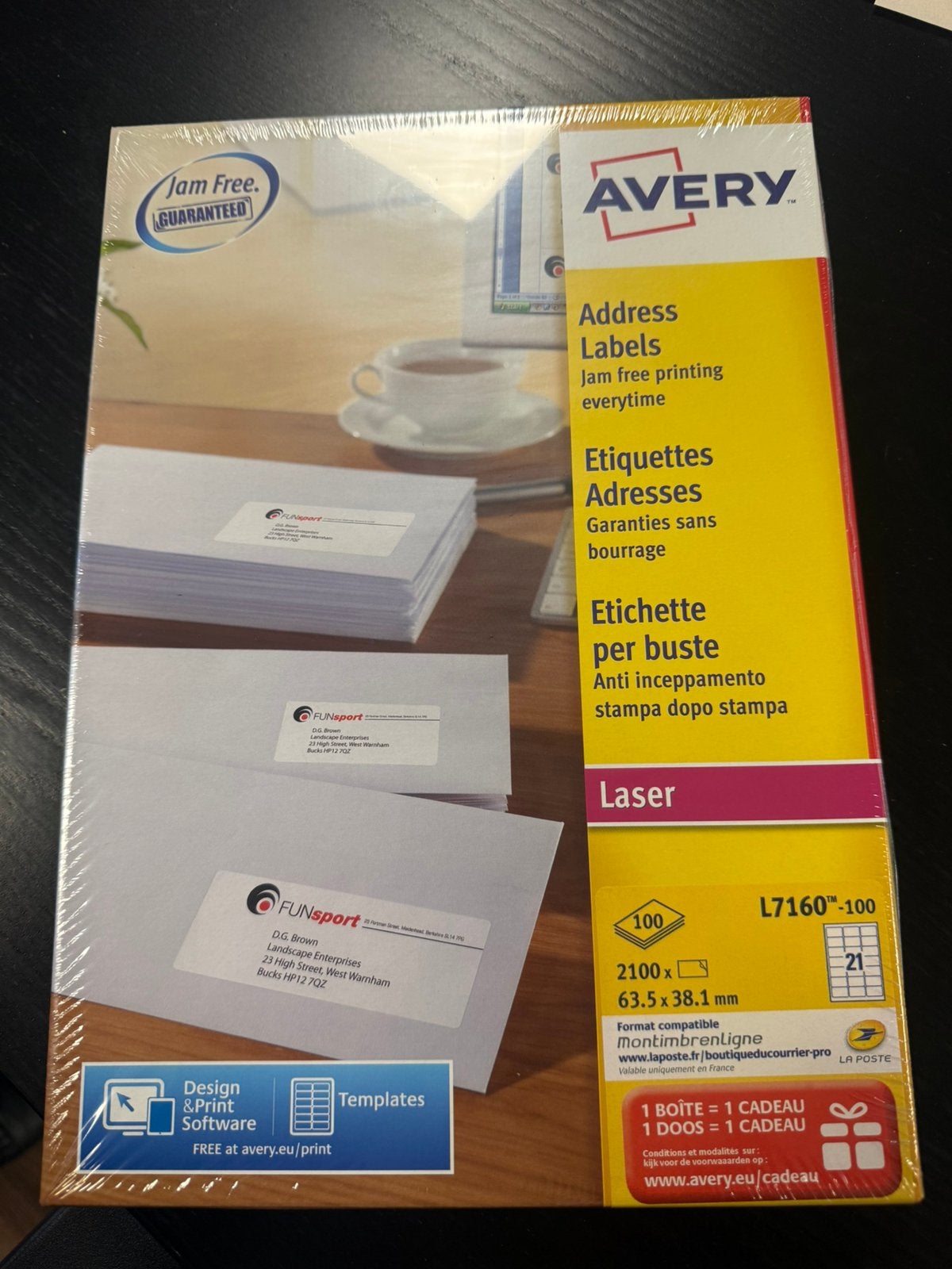 Te koop: 5 dozen Avery adreslabels   L7160TM-100., Ophalen, Zo goed als nieuw
