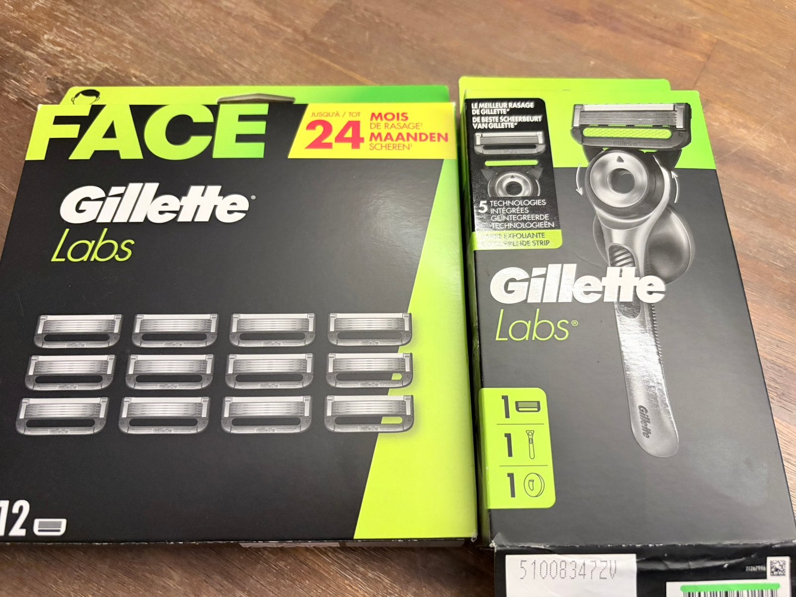 Gilette Labs met 12 mesjes, Ophalen of Verzenden, Zo goed als nieuw, Gehele gezicht
