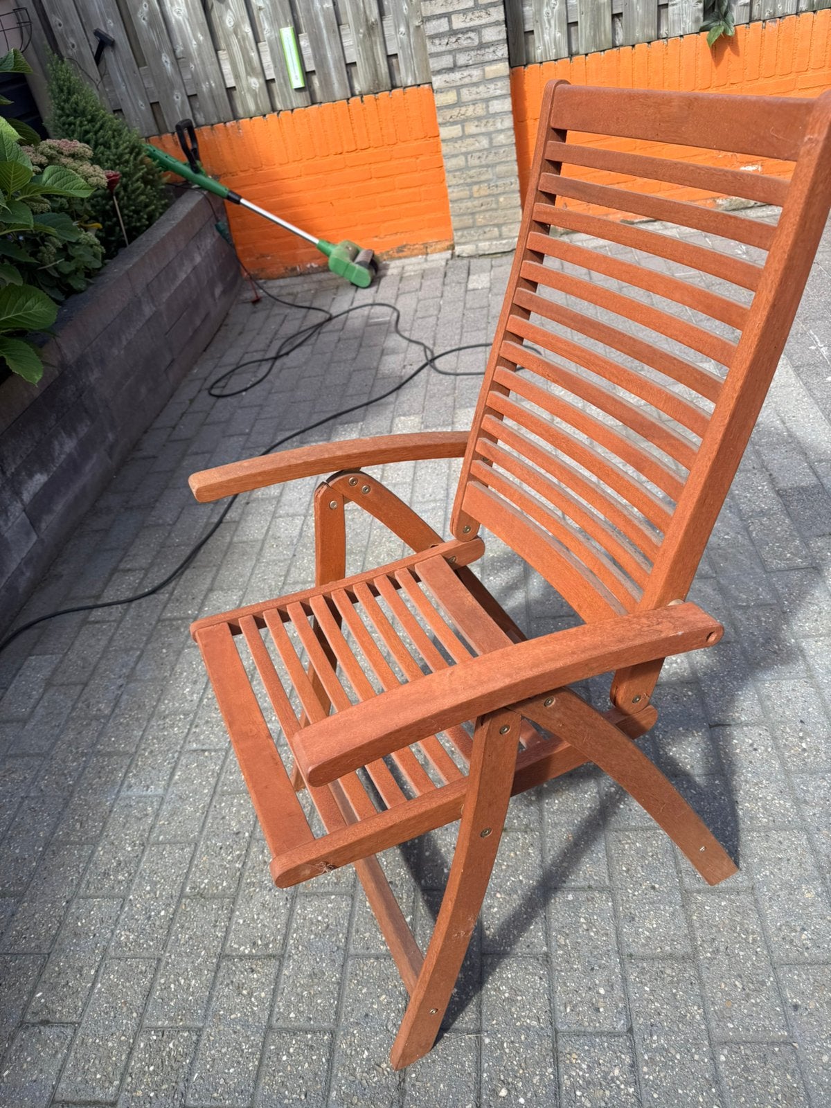 FSC houten tuinstoelen set, Ophalen, Zo goed als nieuw, Hout