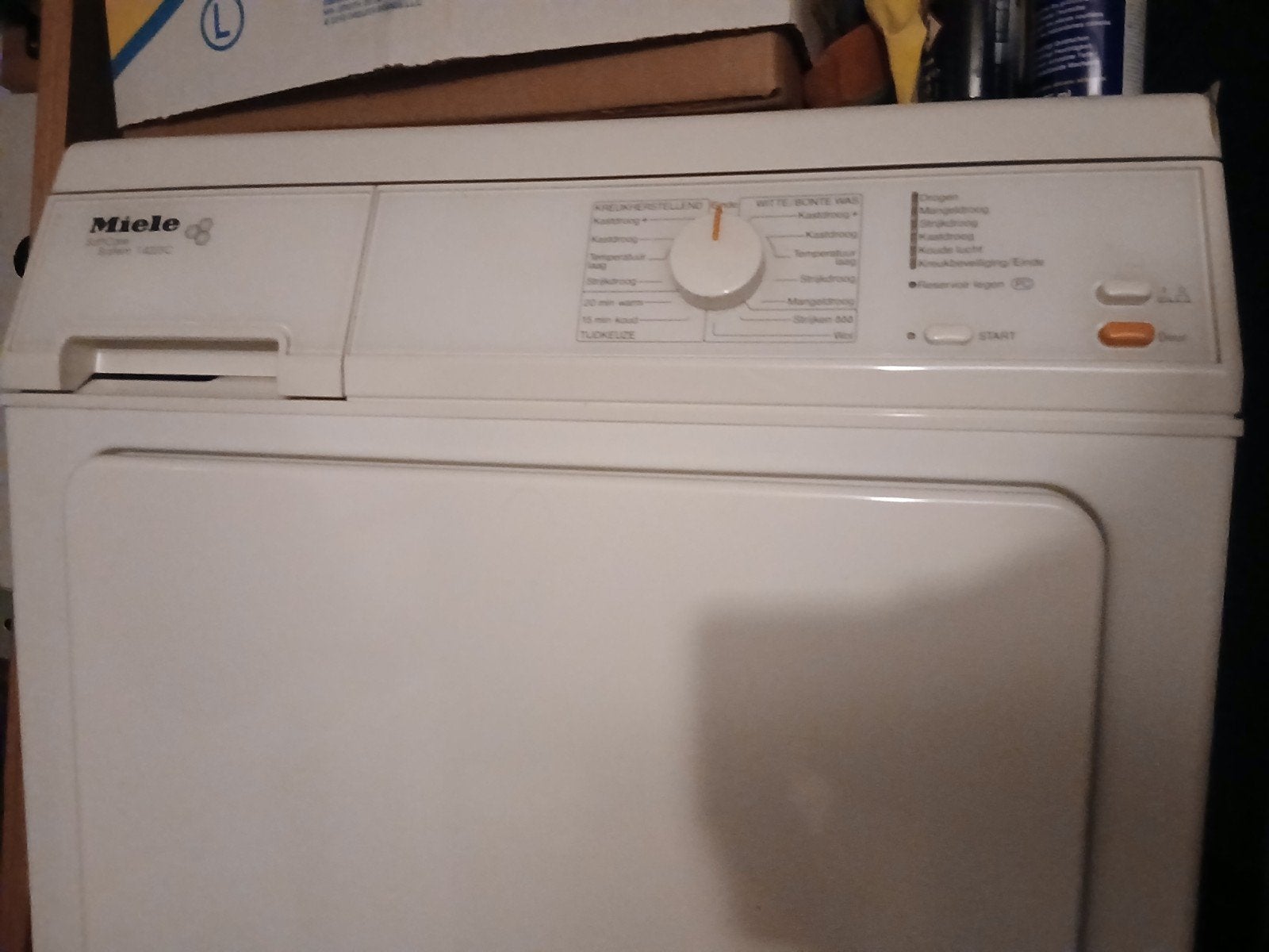 Miele T422C en Siemens Siwamat 6100 wasmachine/droger set, 1200 tot 1600 toeren, Gebruikt, Ophalen of Verzenden, Voorlader