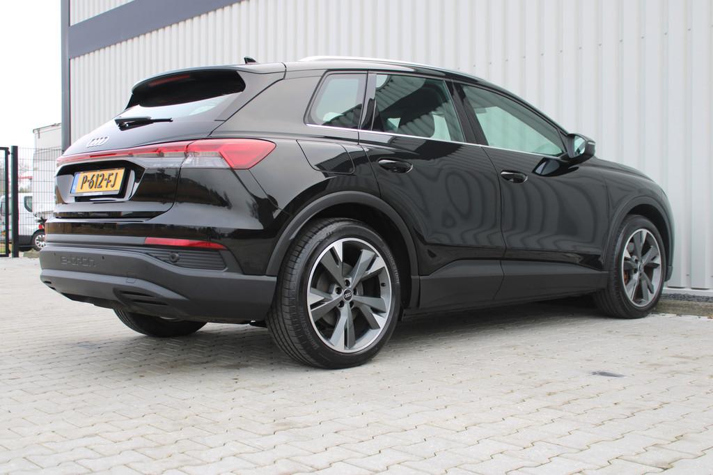 Audi Q4 e-tron 40 Launch edition 77 kWh | Incl. 12 maanden g, Automaat, Gebruikt, Zwart, Origineel Nederlands