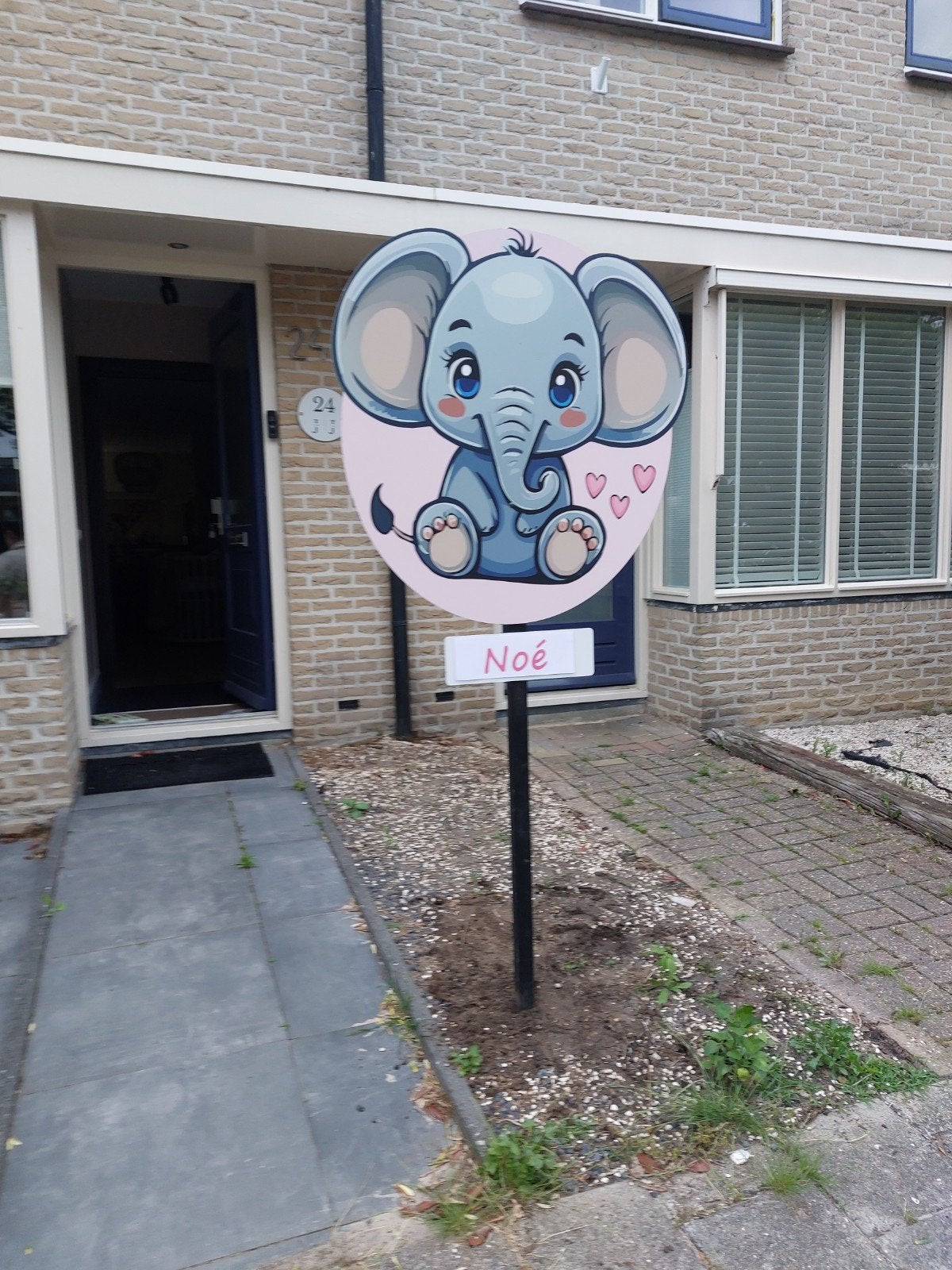 Geboortebord huren - 70 borden op voorraad - Hengelo, Hobby en Vrije tijd, Feestartikelen | Verhuur, Ophalen of Verzenden, Nieuw