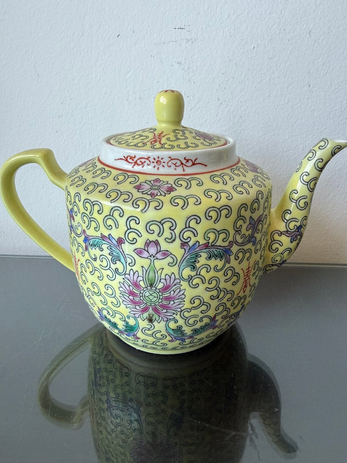 Chinees theepot geel, Antiek en Kunst, Ophalen of Verzenden