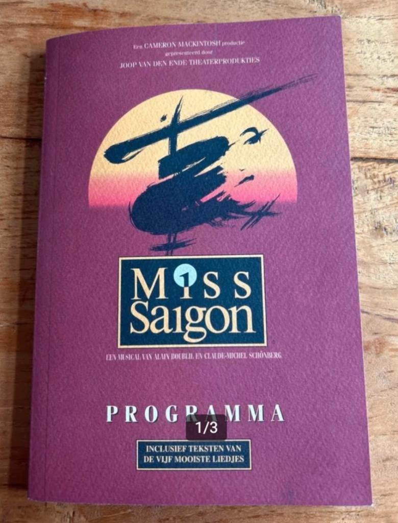 Miss Saigon Programma 1998, Ophalen of Verzenden, Zo goed als nieuw, Ballet of Musical