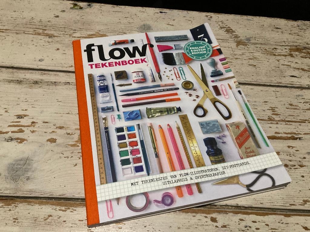 ✍️ Flow Tekenboek, Ophalen of Verzenden, Zo goed als nieuw, Boek of Gids