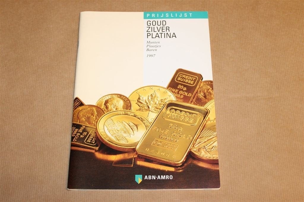 Goud, Zilver, Platina — ABN AMRO Prijslijst 1997, Ophalen of Verzenden, Gelezen