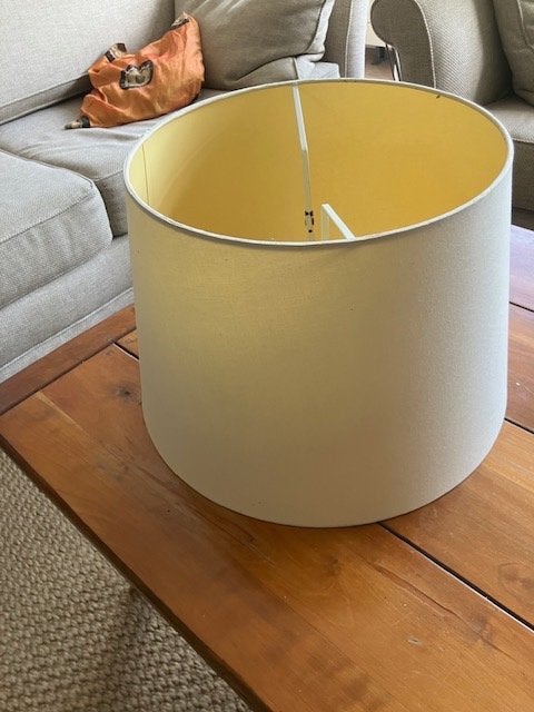 schemerlampkap, Gebruikt, Tafellamp, Rond, Ophalen of Verzenden