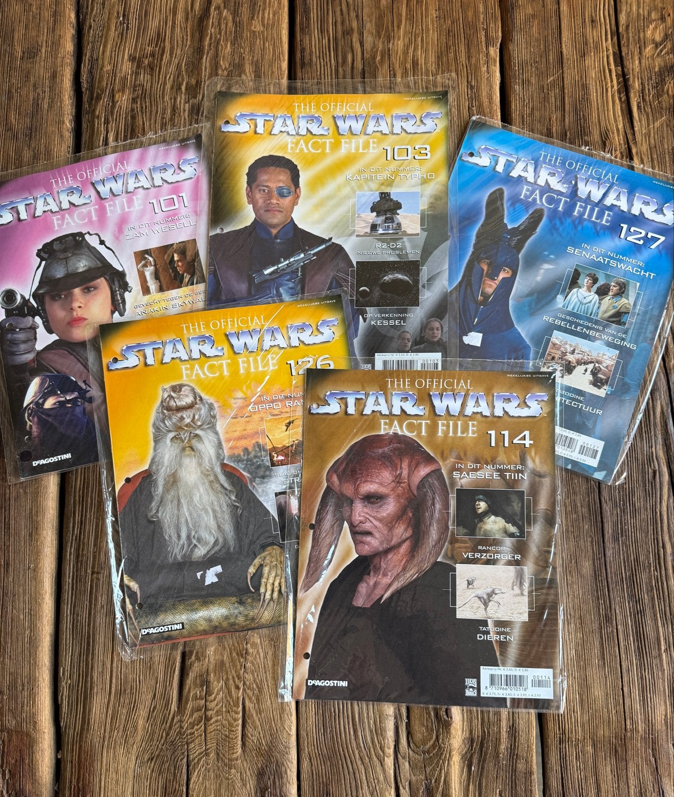 Star Wars Fact Files - Nummers 101, 103, 114, 126, 127, Verzamelen, Star Wars, Nieuw, Boek of Poster, Ophalen of Verzenden