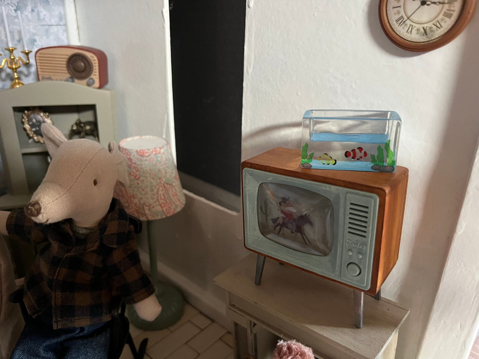 Aquarium poppen/ maileg huis incl verzenden, Ophalen, Nieuw, Poppenhuis