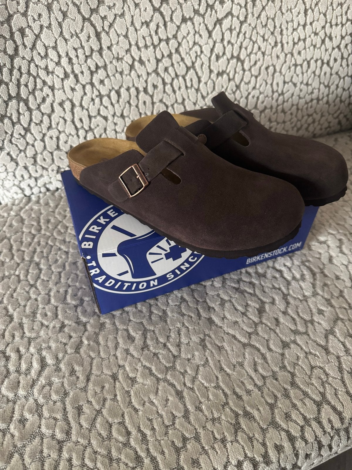Birkenstock Boston clogs - Maat 43, Ophalen of Verzenden, Gedragen, Bruin