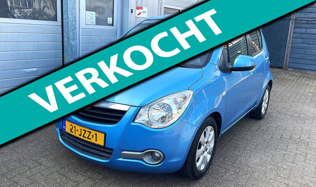 Opel Agila 1.2 Enjoy 2009-Airco-Velgen- Elek.Pakket-New APK, Voorwielaandrijving, 4 cilinders, 965 kg, Blauw