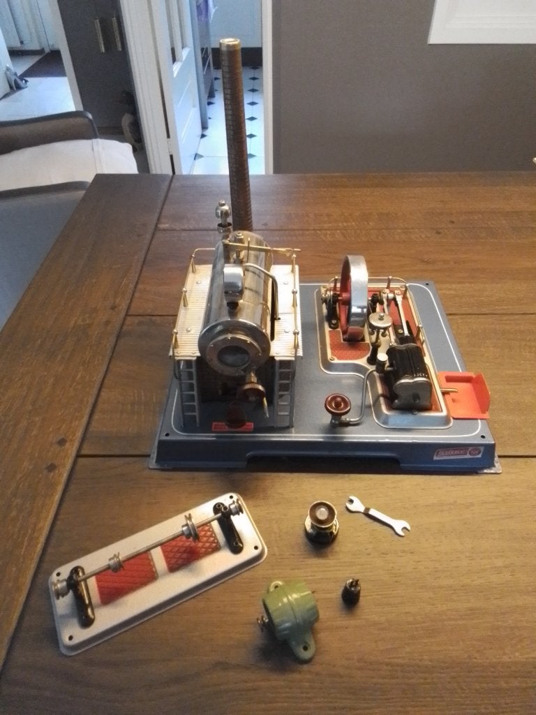 Wilesco D20 Stoommachine met accessoires, Ophalen