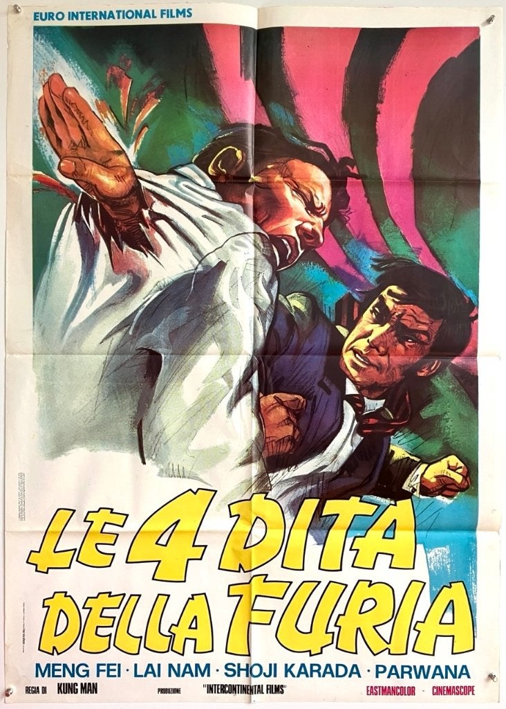 Originele filmposter - Kung-Fu film - Jaren 70/80, Verzenden, Zo goed als nieuw, A1 t/m A3, Film en Tv