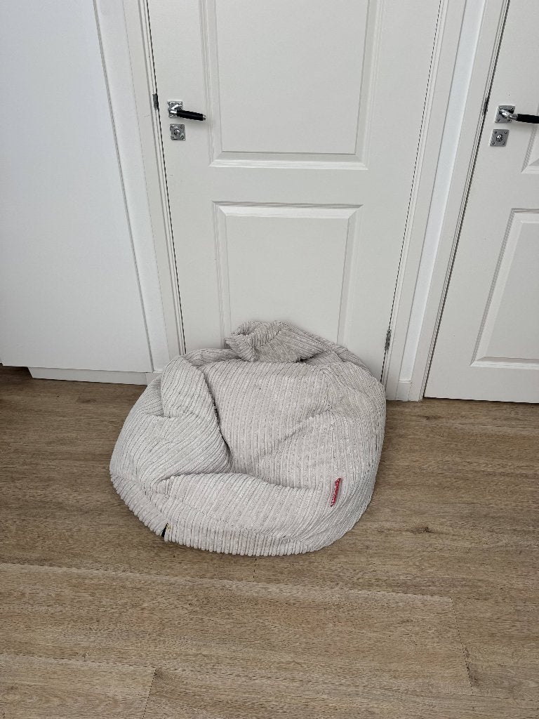 Lounge Pug Puff - Zitzakken, Ophalen, Zo goed als nieuw, Wit, Zitzak