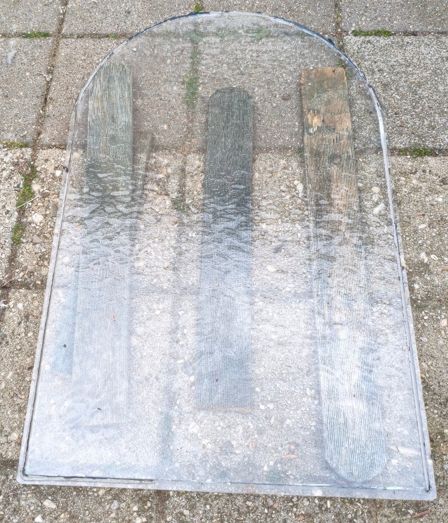 Structuur raam glas, Ophalen, Gevelraam of Ruit, Gebruikt, Minder dan 80 cm